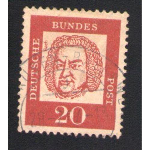 Allemagne 1961 Oblitéré Rond Used Stamp Compositeur Johann Sebastian Bach De 225