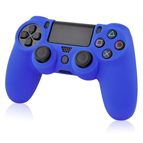 Insten® Housse Coque Étui De Protection En Silicone Souple Pour Manette Pad Joystick Dual Shock Sony Playstation 4 Ps4, Bleu