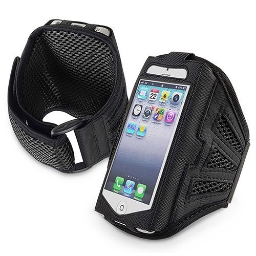 Brassard Sport Bras Housse Coque Étui Case Pour Apple Iphone 5/Ipod Touch 5,Noir