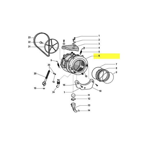 CUVE + TAMBOUR pour LAVE LINGE ARISTON - C00286442