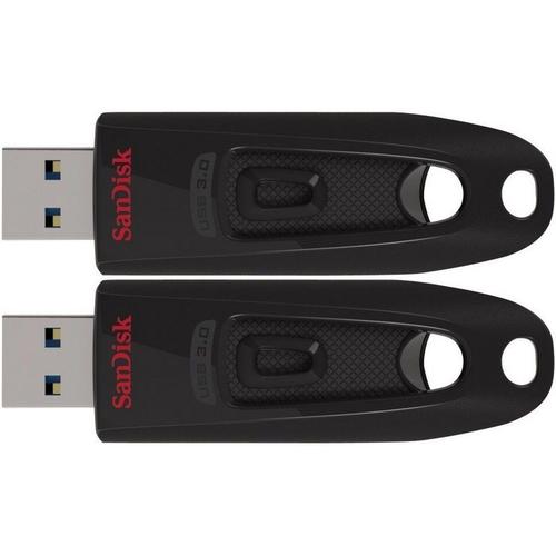 2 x SanDisk Ultra clé USB 3.0 16 Go super rapide (paquet de deux)