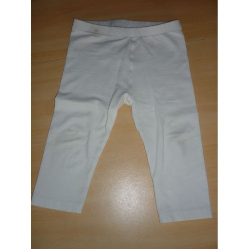 Legging Caleçon 12 Mois Blanc.