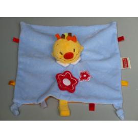 Doudou plat Ane gris - Attache tétine - Nattou - Nattou