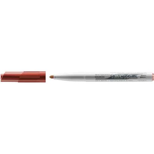 Bic Lot De 6 Marqueurs Tableaux Blancs 1741 Velleda Medium Rouge
