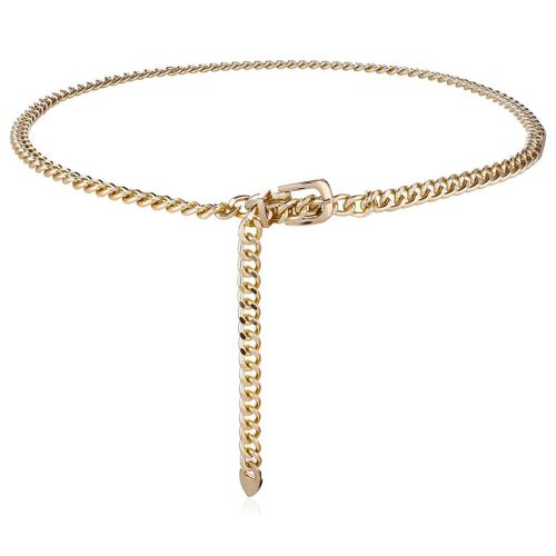 Ceinture En Chaîne Dorée Pour Femme, Chaîne De Taille En Métal, Chaîne De Corps