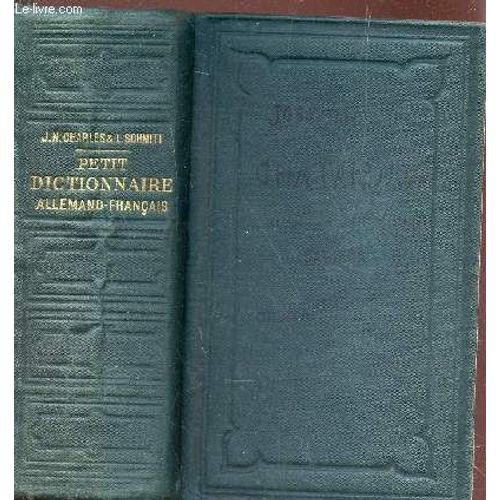 Petit Dictionnaire Allemand-Francais - Tome Ii / 5e Edition.