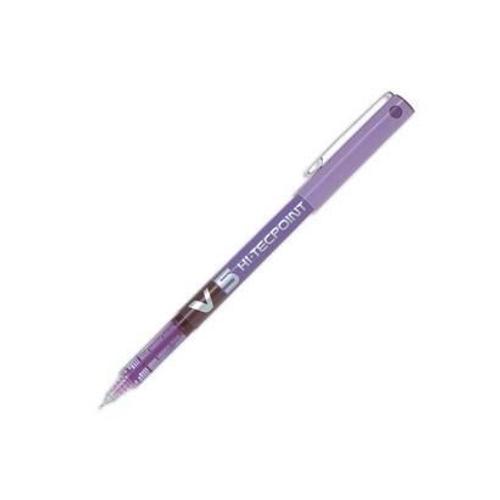 Pilot Lot De 3 Stylos Roller Hi-Tecpoint V5, Violet