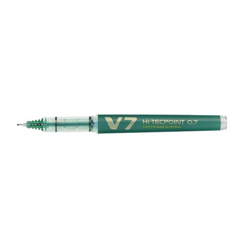 Pilot Lot De 3 Rollers Rechargeable V7 Encre Liquide Vert Begreen Pointe Moyenne