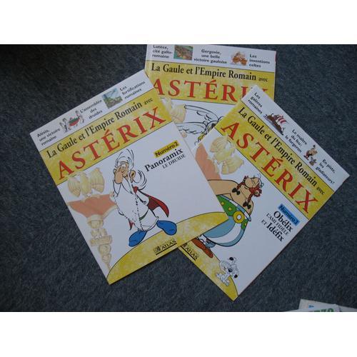 Lot De 3 Fascicules Atlas Asterix 1 - 2 -3
