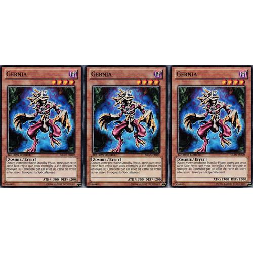 Lot De 3 Cartes Yu-Gi-Oh - Gernia - Gld5-Fr020 - La Mine Hantee - Edition Limitee -