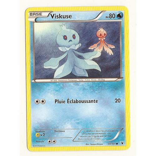 Carte Pokémon Viskuse 30/101 Série Noir Et Blanc Nobles Victoires En Français