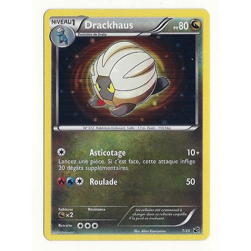 Carte Pokémon Holo Drackhaus 7/20 Série Coffre Des Dragons En Français