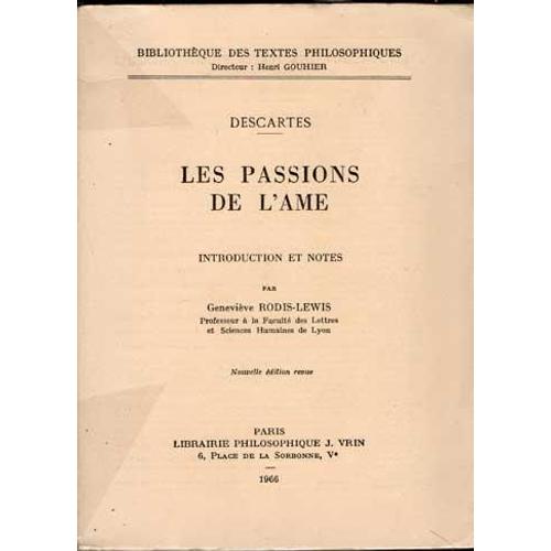 Les Passions De L'ame