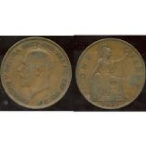 Grande Bretagne = Pièce En Bronze, De One Penny, Année 1931, Georges V