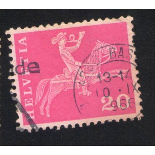 Suisse 1960 Oblitéré Rond Used Stamp Postier Du 19ème Siècle À Cheval