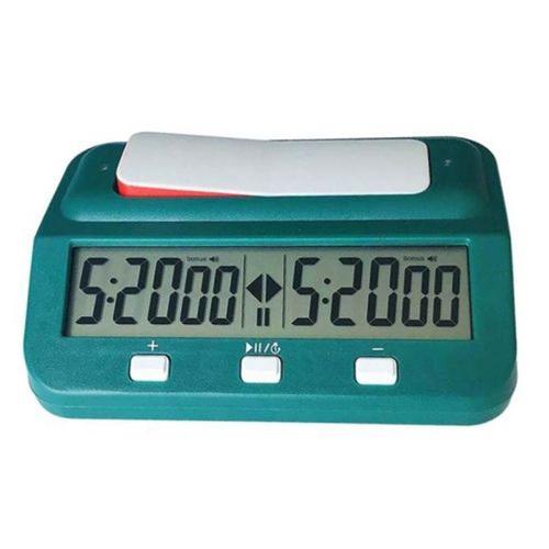 Horloge D'échecs En Plastique Go Chess Timer (Vert)