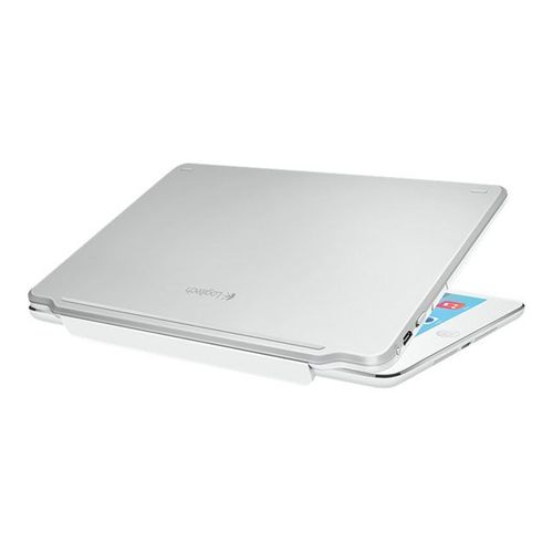 Logitech Ultrathin - Clavier et étui - Bluetooth - Français - argent