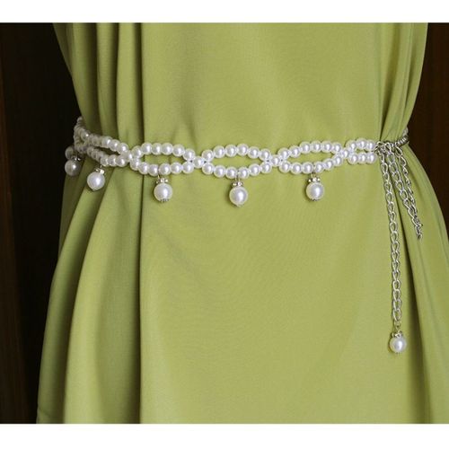 Ceinture En Chaîne Pour Robe, Ceinture En Métal Pour Femmes, Ceinture En Perles Pour Femmes, Chaîne De Taille