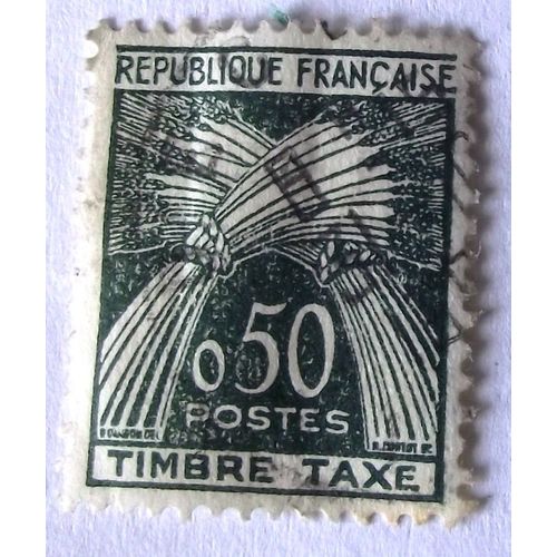 Timbre Taxe De 0,50 Postes
