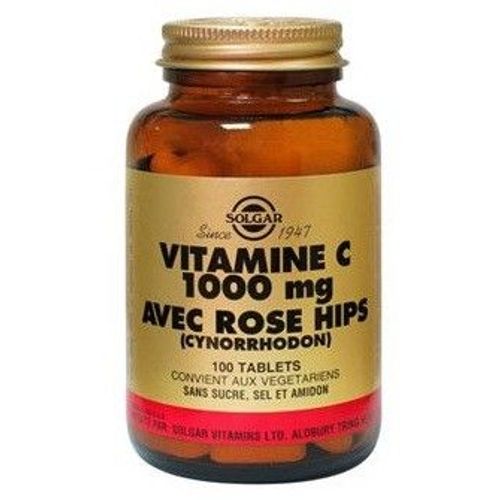 Vitamine C 1000 Mg Avec Rose Hips - 100 Tablettes 