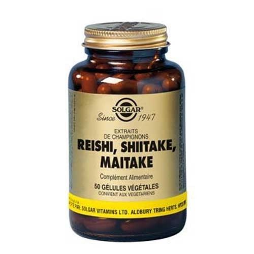 Reishi Shiitake Maitake - 50 Gélules Végétales 