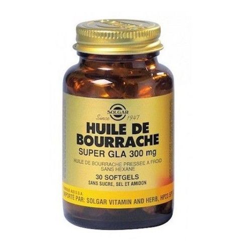 Huile De Bourrache Super Gla 300 Mg - 30 Softgels 