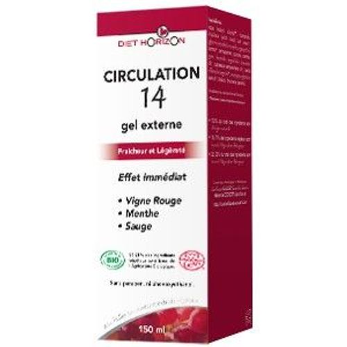 Circulation 14 Gel Externe Bio - 150 Ml 
