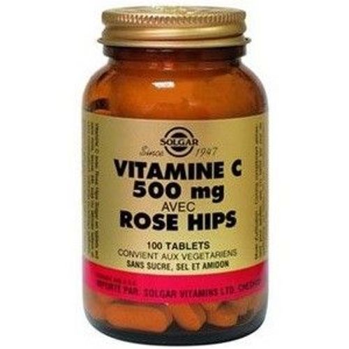 Vitamine C Avec Rose Hips 500 Mg - 100 Tablettes 