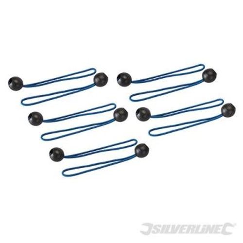 10 tendeurs à boule 175 mm Silverline