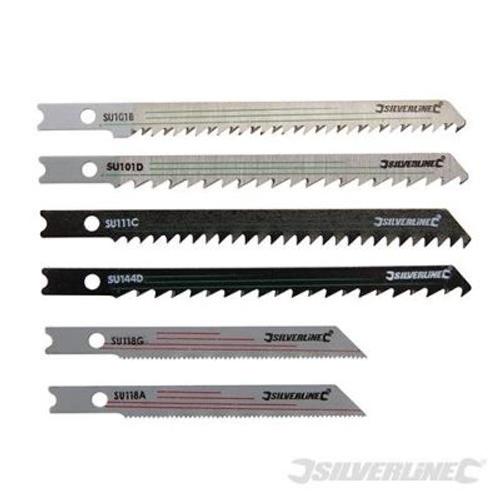 Ensemble de 30 lames de scie sauteuse à emmanchement en U 30 pcs bois métal Silverline