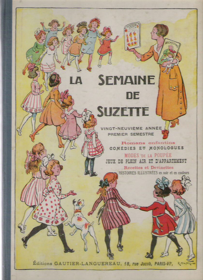 1909 la semaine de suzette plateau à lettres