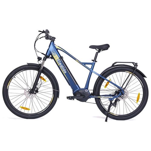 Eleglide C1 Vélo De Trekking Avec Moteur À Entraînement Central De 250 W, Roues De 27,5 Pouces, Batterie De 522 Wh, Autonomie De 150 Km, Suspension Hydraulique Et Freins À Disque Hydrauliques (Bleu)