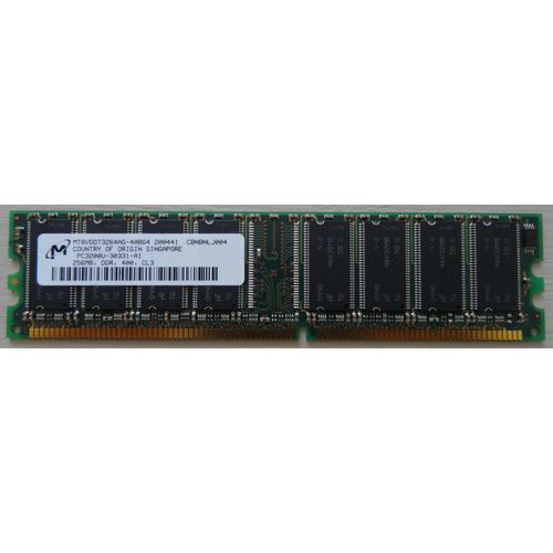 Mémoire DDR RAM 256Mo PC3200 CL3
