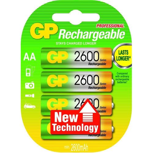 PILES RECHARGEABLES AA - 4 Blister - R6B4RTU25/10 - DPA EUROPE