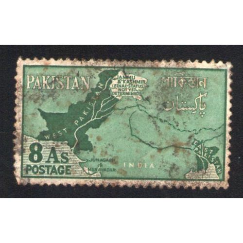Pakistan 1960 Oblitéré Used Stamp Carte Montrant Les Zones Contestées