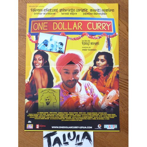 One Dollar Curry De Vijay Singh Avec Vikram Chatwal - Affichette Originale De Cinéma 40 X 60 Cm