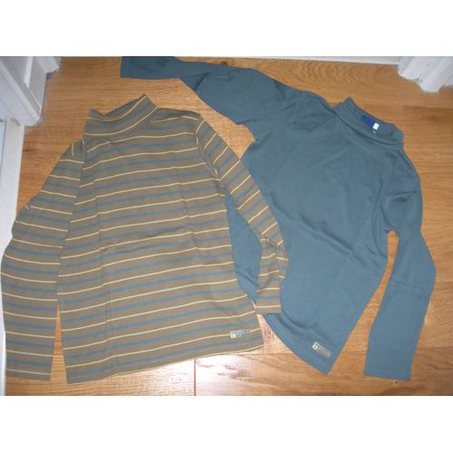 Sous-Pull Sergent Major Taille 10 Ans Un Bleu Et Un Marron Rayé