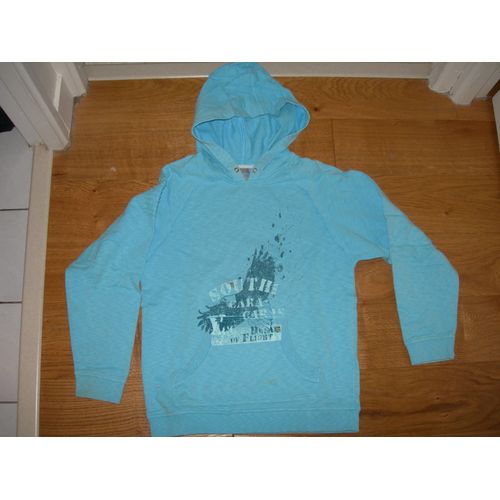 Sweat Ycc À Capuche Bleu Taille 12 Ans