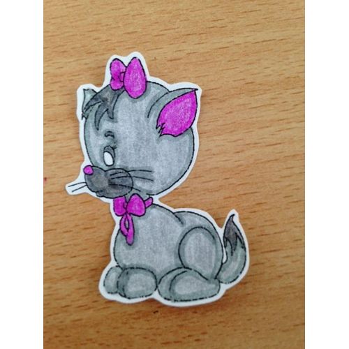 Lot De 50 Punchs Chat Gris