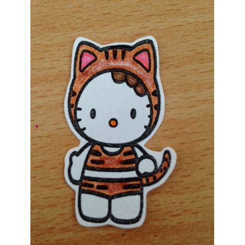 Lot De 50 Punchs Hello Kitty Tigre Marron