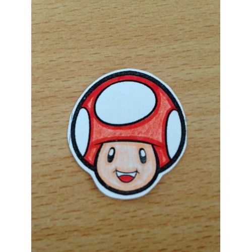 Lot De 50 Punchs Champignon Rouge De Mario