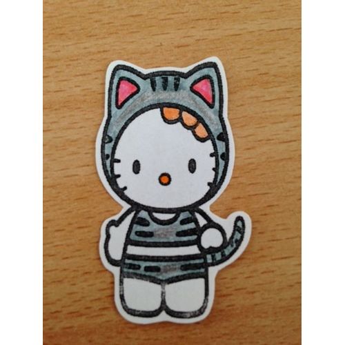 Lot De 50 Punchs Hello Kitty Tigre Gris