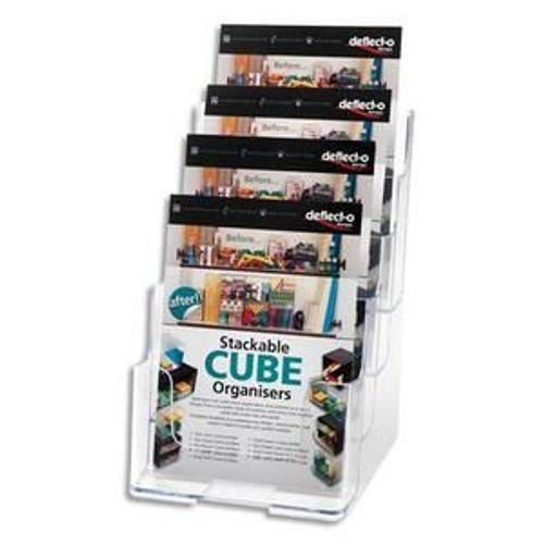 Deflecto Porte Brochure 4cases Format A5 Transparent