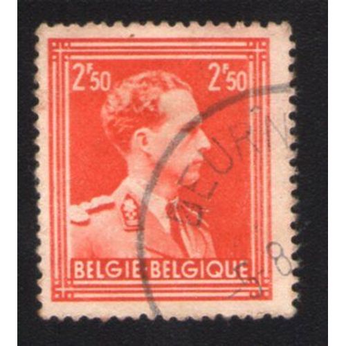Belgique 1951 Oblitéré Rond Used Stamp King Roi Léopold Iii 2,50 F Rouge