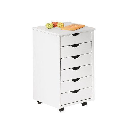 Links 20900360 Simon Caisson Sur Roulettes Blanc 36 X 40 X 65 Cm