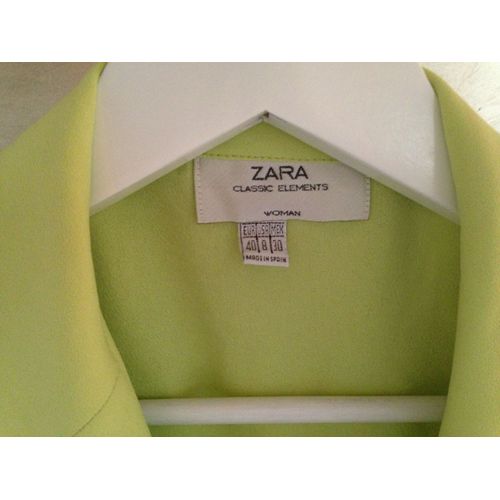 Ensemble Veste Pantalon Vert Anis - Zara Classic T38-40