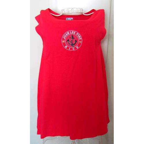 Robe T-Shirt Trapèze Courte Rouge Taille 3