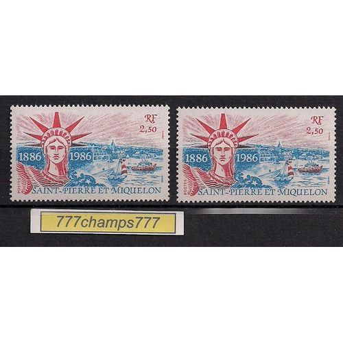 St-Pierre-Et-Miquelon. 1986. Centenaire De L'érection De La Statue De La Liberté À New York. Y & T 471