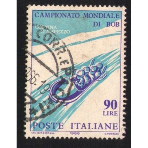 Italie 1966 Oblitéré Rond Used Stamp Championnat Du Monde Bobsleigh Cortina D'ampezzo It 939