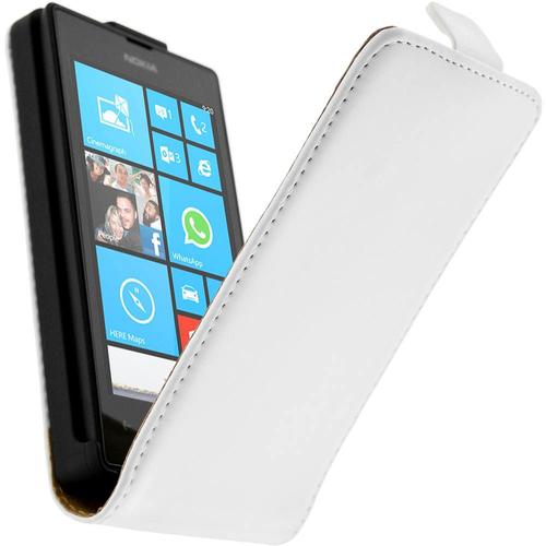 Housse Clapet Nokia Lumia 520 Et 525 - Etui Protection Blanc